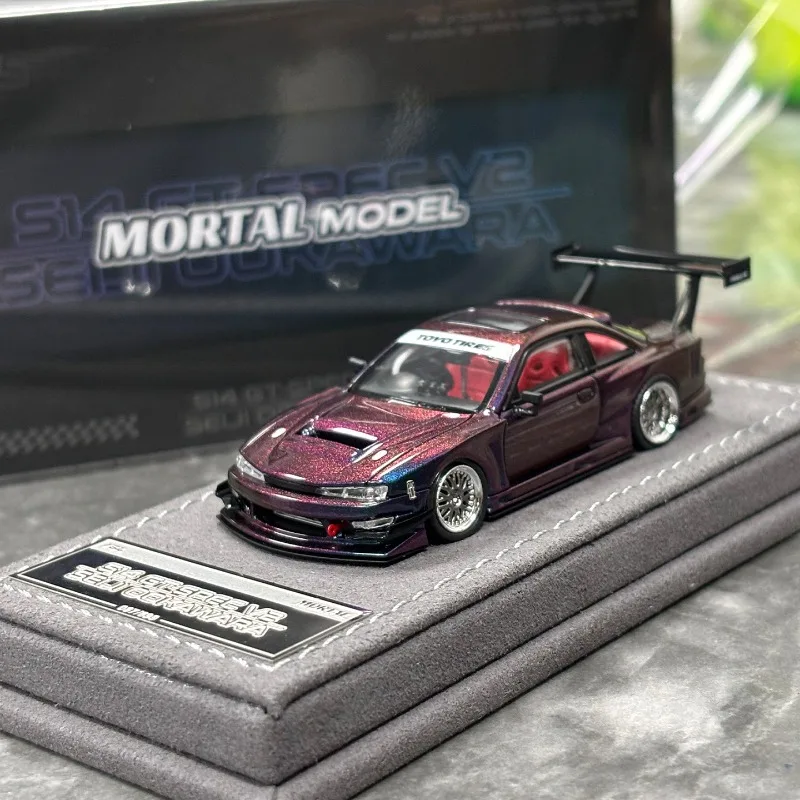 

В наличии: 1:64 Nissan S14, литая под давлением модель автомобиля из сплава, праздничная подарочная игрушка для мальчиков, коллекционный предмет для взрослых.