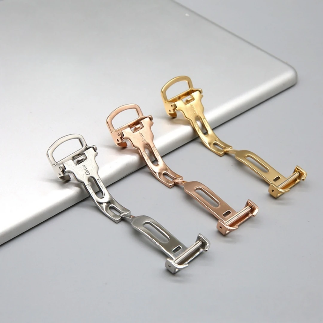 Deployant Watch Buckle Fit For Cartier Tank/ Santos /Dumont 316L Stainless Steel 16mm 18mm Folding Watch Clasp