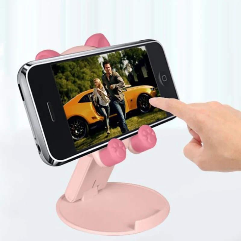 Cute Cartoon Holder Foldable Portable Cell Phone Stand Tablet Support Desktop Handset Mounting For Mobile Phone For IPad Iphone