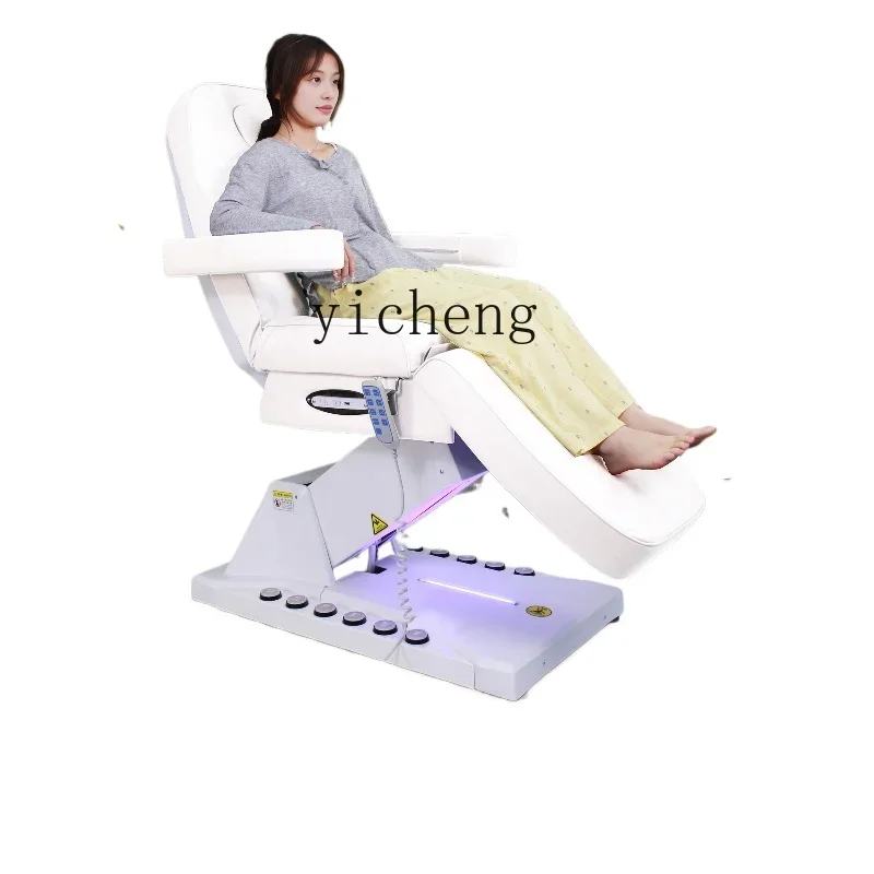 ZWS. Electric cosmetic micro-adjustment operating bed tattoo embroidery folding multi-functional lifting bed