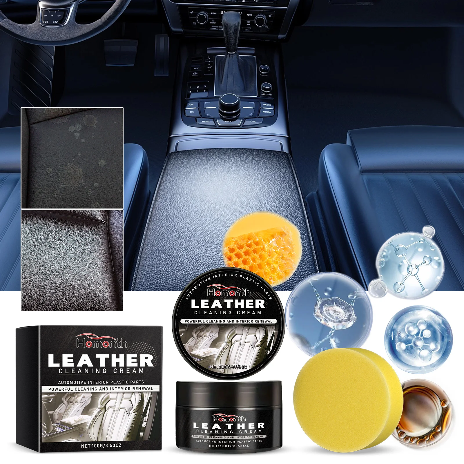 

Homonth автомобильный восстановитель кожи воск автомобильные кожаные сиденья ремонт обеззараживающий кондиционер с губкой очиститель салона автомобиля