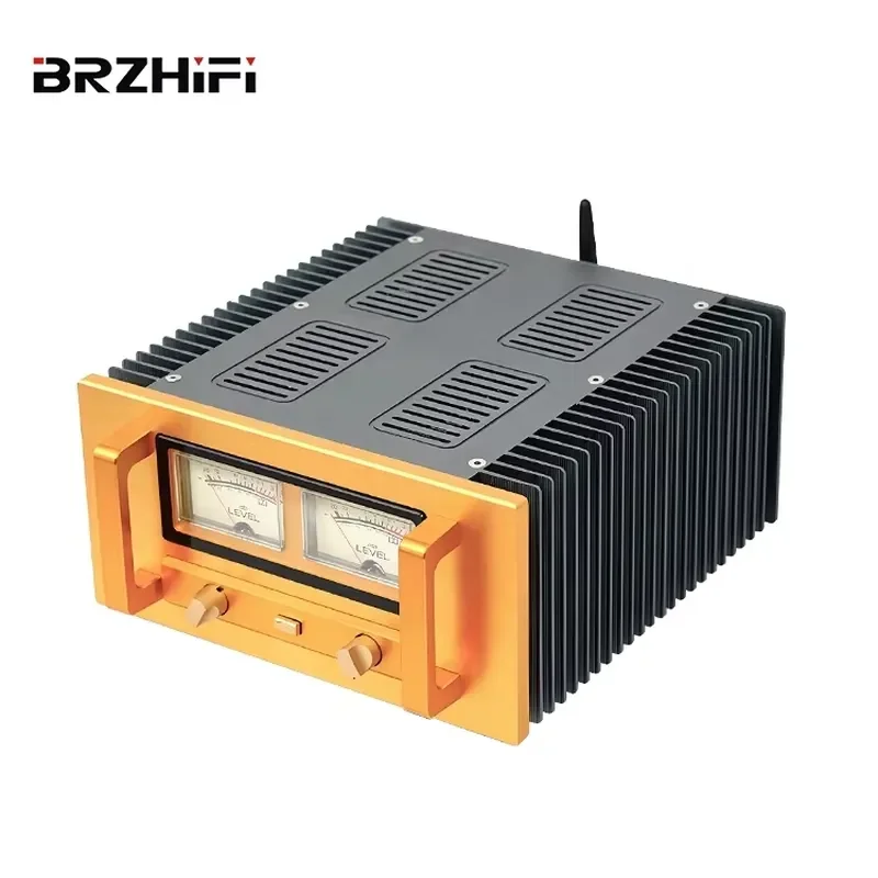 Suitable for Accuphase SK18752 Classic Gold Black Aluminum Chassis HiFi 2.0 Channel Amplifier Audio Power Amp Home Theater