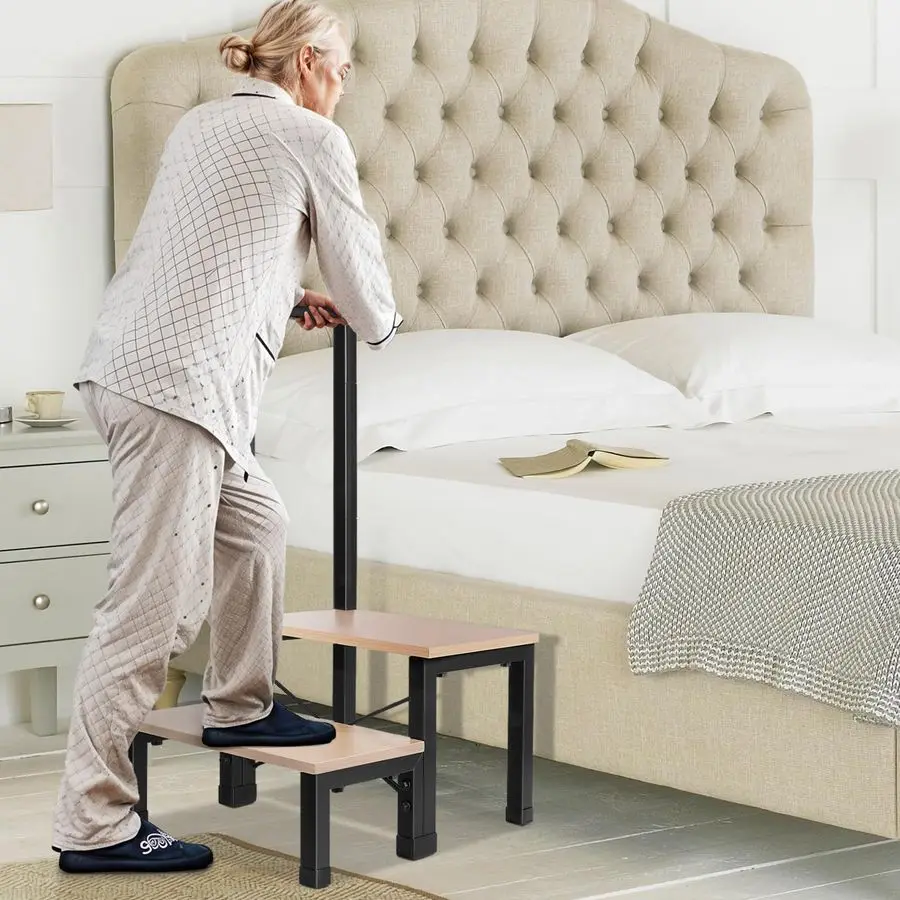 

Табурет-ступенька с ручкой для пожилых людей, выдерживающий нагрузку до 158 кг, нескользящий, легкий, прочный, средство для улучшения мобильности для пожилых людей