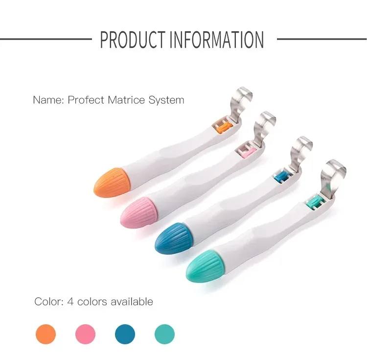 50PCS Dental Sectional Profect Matrix Band Halten Einstellen Vor Geformt 4,5/6,0 MM Ring System Werkzeug für zähne Füllung Materias – Detail 8