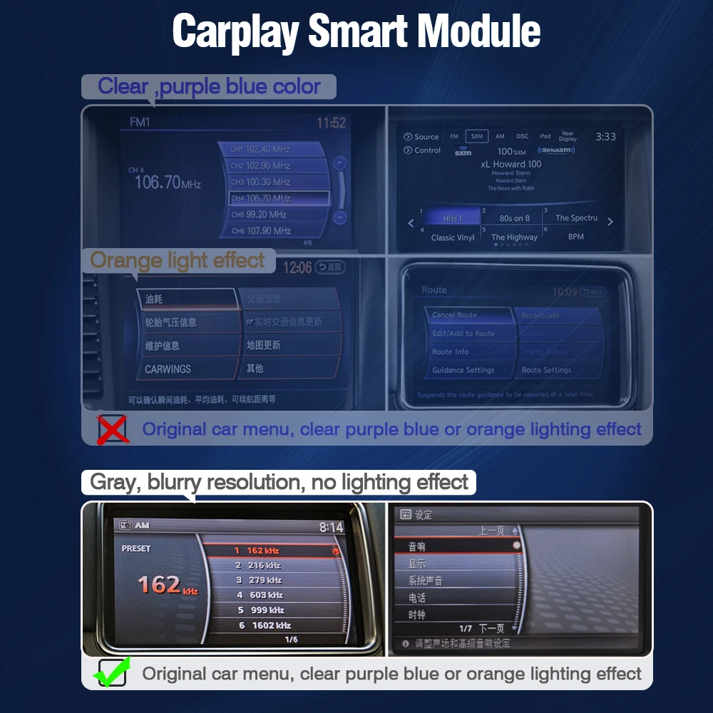 AUTOTOP Draadloze CarPlay Module voor Nissan Pathfinder Patrol GTR Quest Infiniti QX50 QX60 QX70 G35 G37 Android Auto GPS BT Module