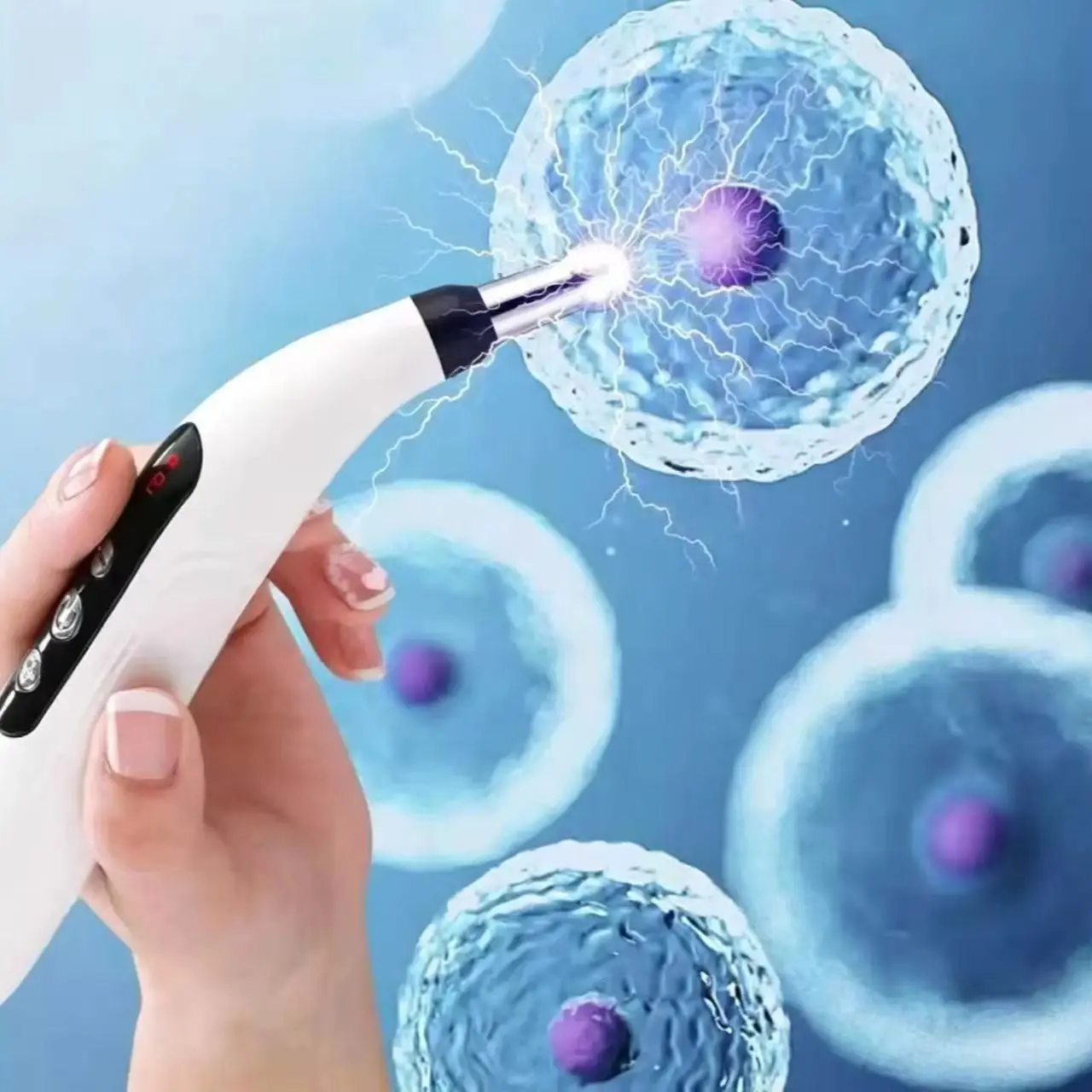 Stylo d'acupuncture électrique avec thérapie laser rechargeable pour soulager la douleur, masseur à impulsions énergétiques des méridiens