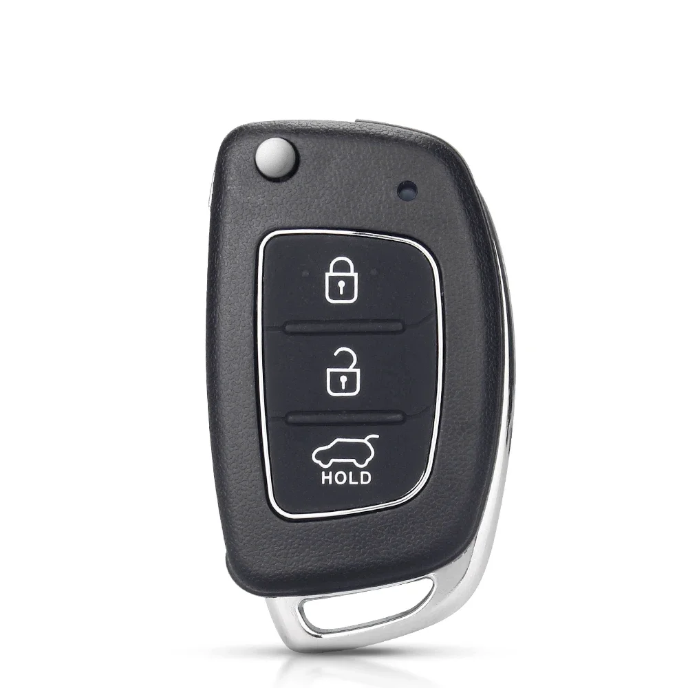 KEYYOU Flip Remote Key Shell Case For Hyundai Solaris ix35 ix45 ELANTRA Santa Fe HB20 Verna HY15/HY20/TOY40 Blade 3 Buttons Key