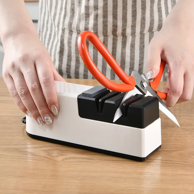 Electric Knife Sharpener USB Charging Automatic Knife Grinder Household Wireless Electric Fast Sharpener Kitchen Tools