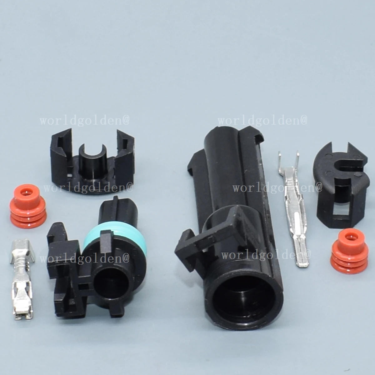 12065172 12065171 Waterproof Connector Plug 1Pin 2.8mm for Universal Vehicle Oil Pressure Sensor & Blower Fan Wiring