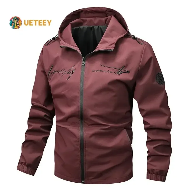 Spring Autumn Mens Jacket Windproof Waterproof Hiking Windbreaker Man Military Tactical Hunting Jackets Casual Outdoor Male Coat