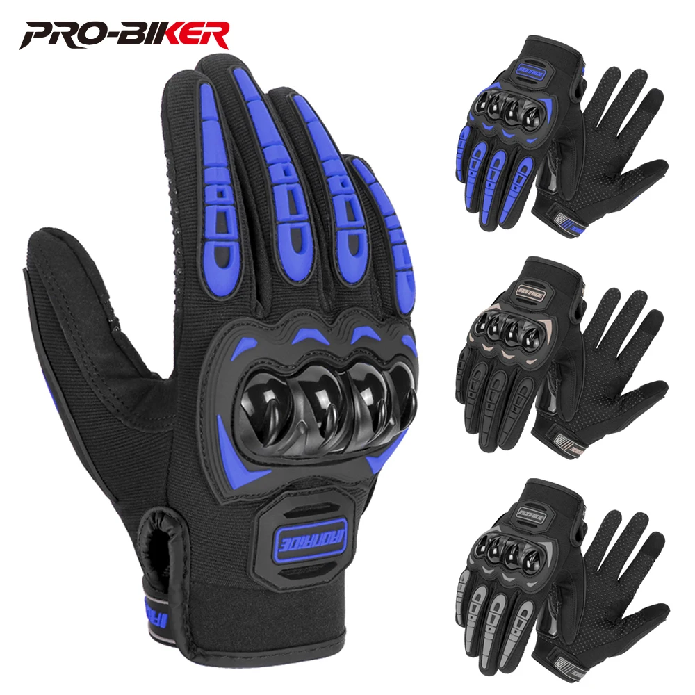 

Summer Motorcycle Gloves Breathable Motocross Gloves Non-slip Outdoor Moto Riding Gloves Touch Screen Full Finger Gloves M-2XL