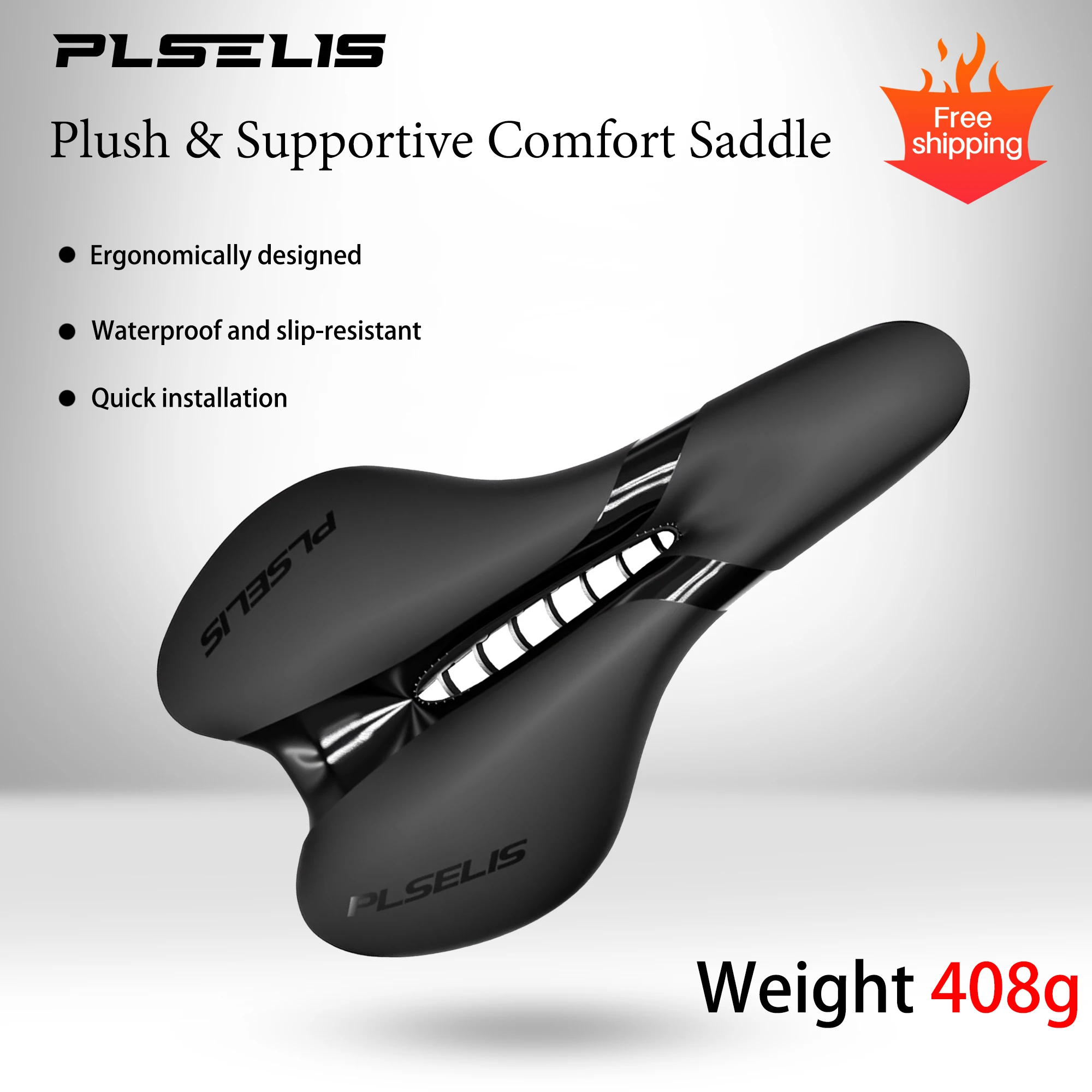 

PLSELIS suitable for ventilation seats of mountain/road bicycles, with a thickened and highly elastic anti-slip ring and a light