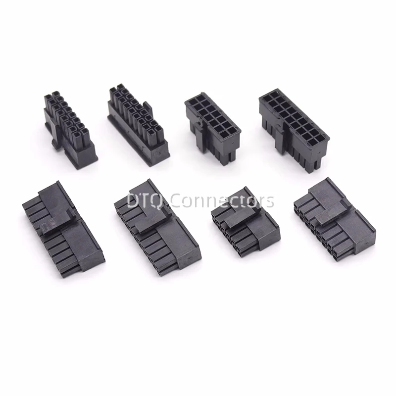 10sets MX3.0 3.0mm Pitch Micro-Fit 3.0 Connector Housing 2*1/2/3/4/5/6/8/10/12 Pin Male shell + Terminal 43030 2P/3P/4P/5P