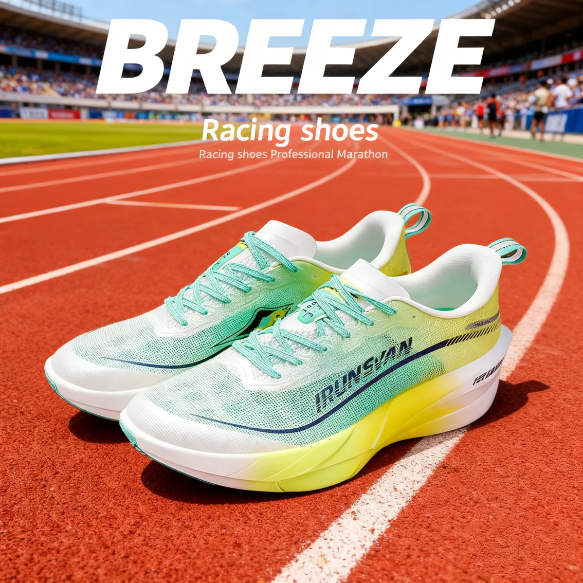 

IRUNSVAN Carbon board running shoes for summer new marathon racing, with cushioning and rebound assistance for running shoes