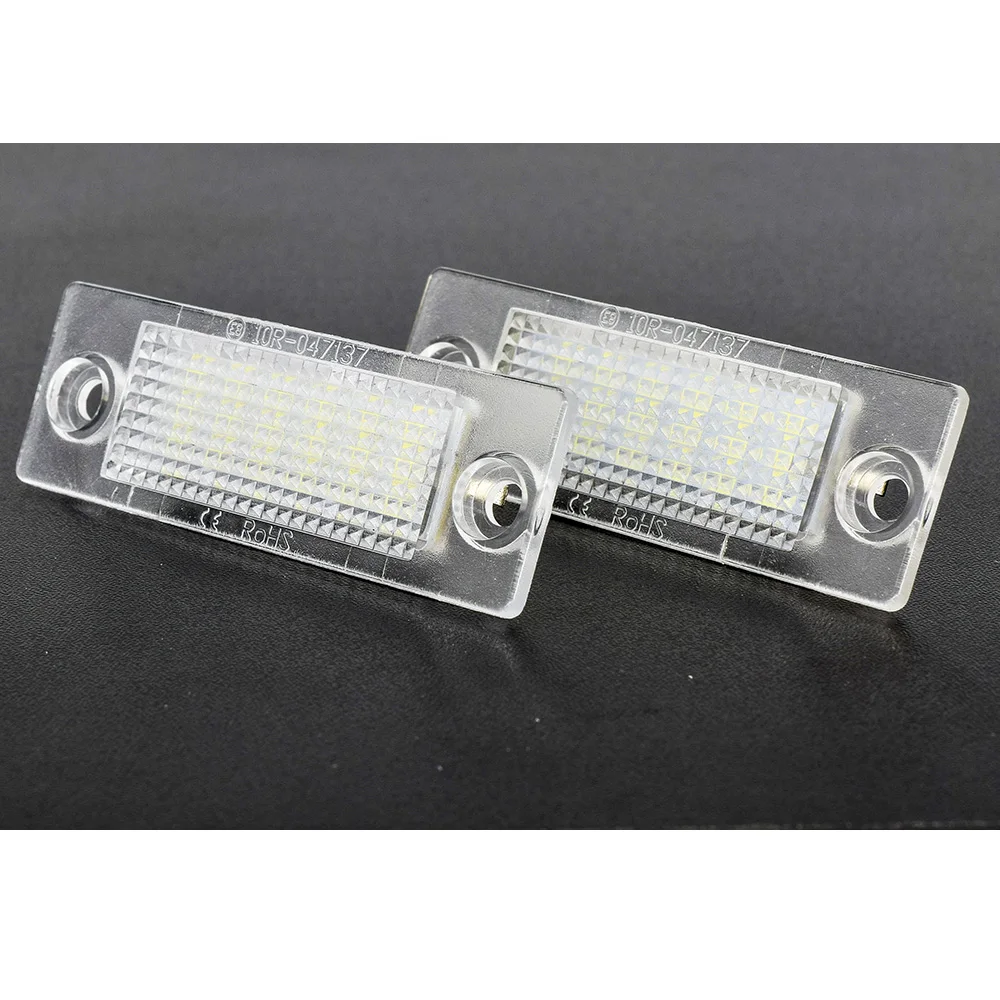 2x LED License Plate Lamp Number Plate Light For VW Volkswagen Multivan Passat Variant Transporter Caravelle For Skoda Superb