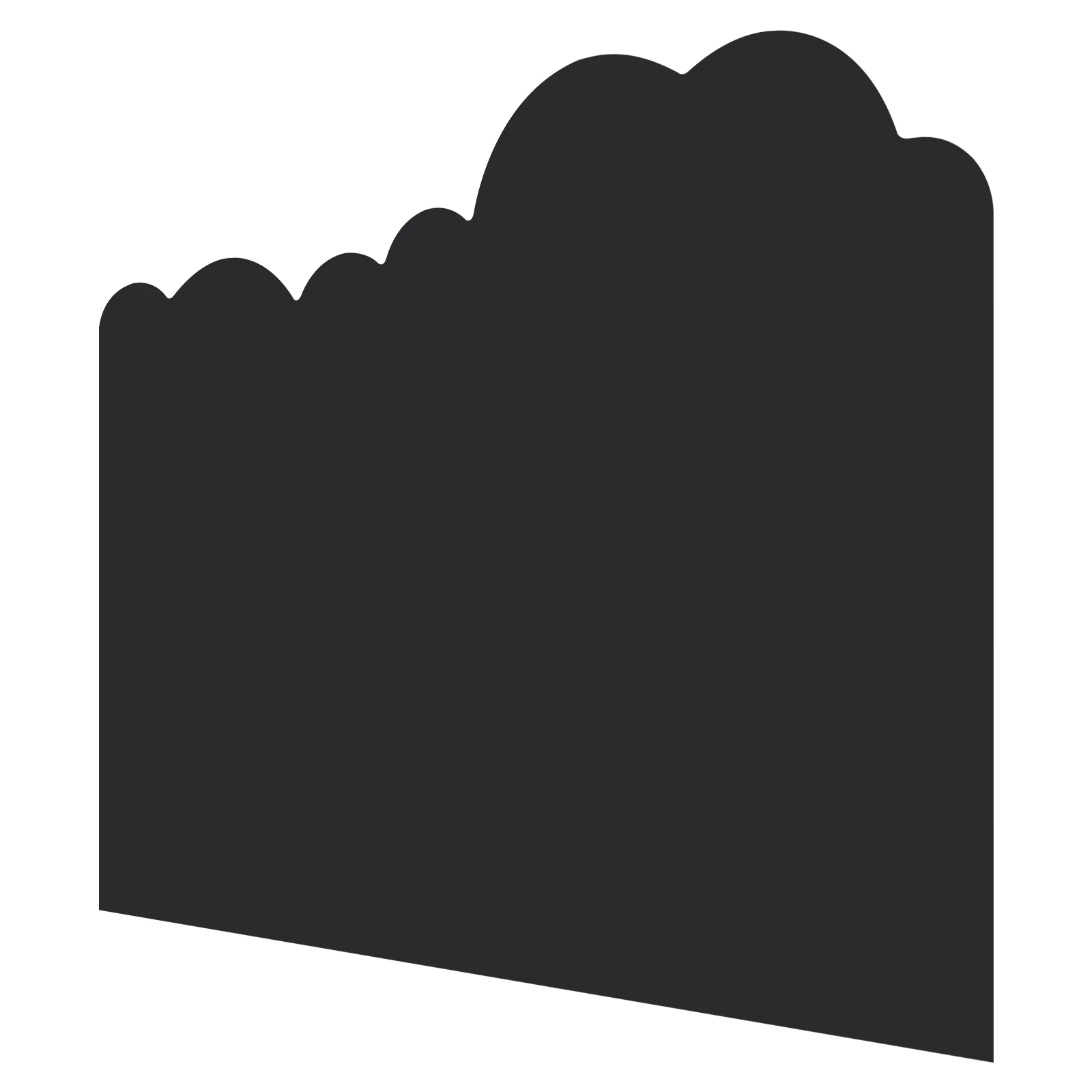 ملصق سبورة بيضاء مغناطيسي ذاتي اللصق على شكل سحابة للعرض، جرافيتي للأطفال 88 × 120 سم #5