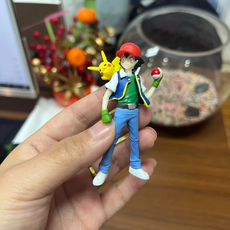8 センチメートルポケモンサトシ漫画 Pvc 絶妙な手作りモデルデスクトップ装飾玩具グッズクリスマスハロウィン学生ギフト