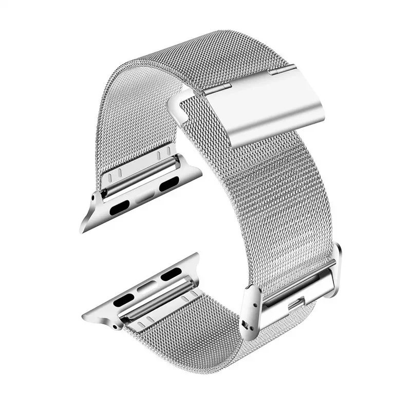 Loop for Apple Watch Band 40mm 41mm 44mm 45mm 49mm 42mm 46mm Stainless Steel Bracelet iWatch10/9/8/7/SE/6/5 ultra Strap
