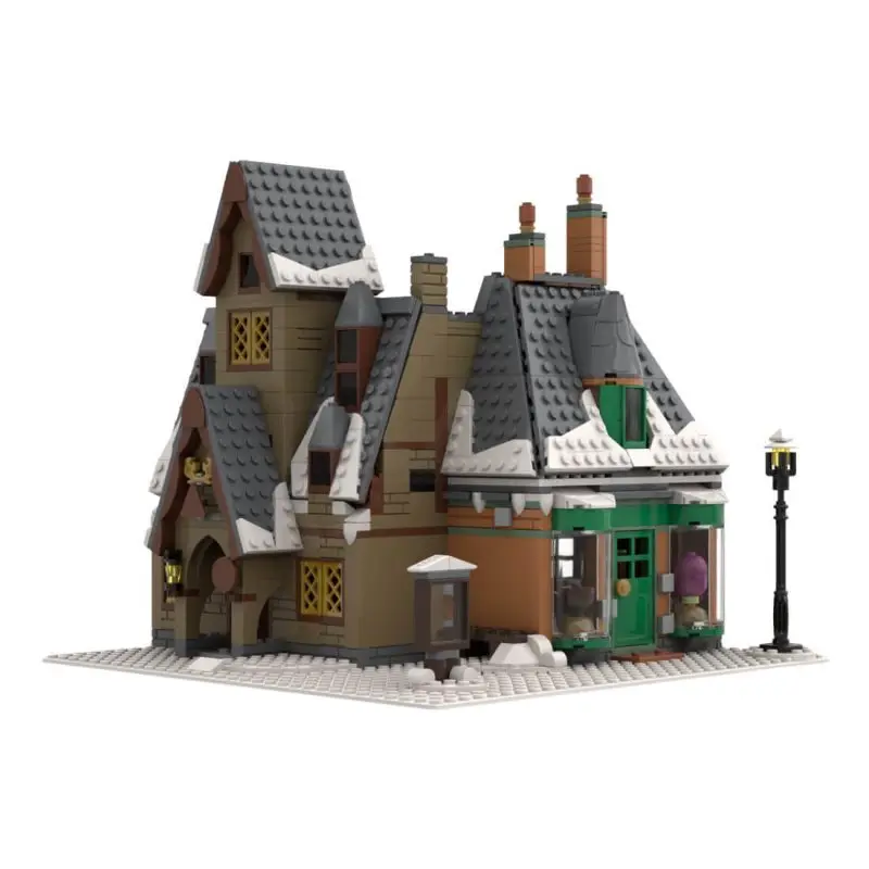 

Custom MOC-158767 Winter Hut Modular Architectural Street Scene 1048 Parts