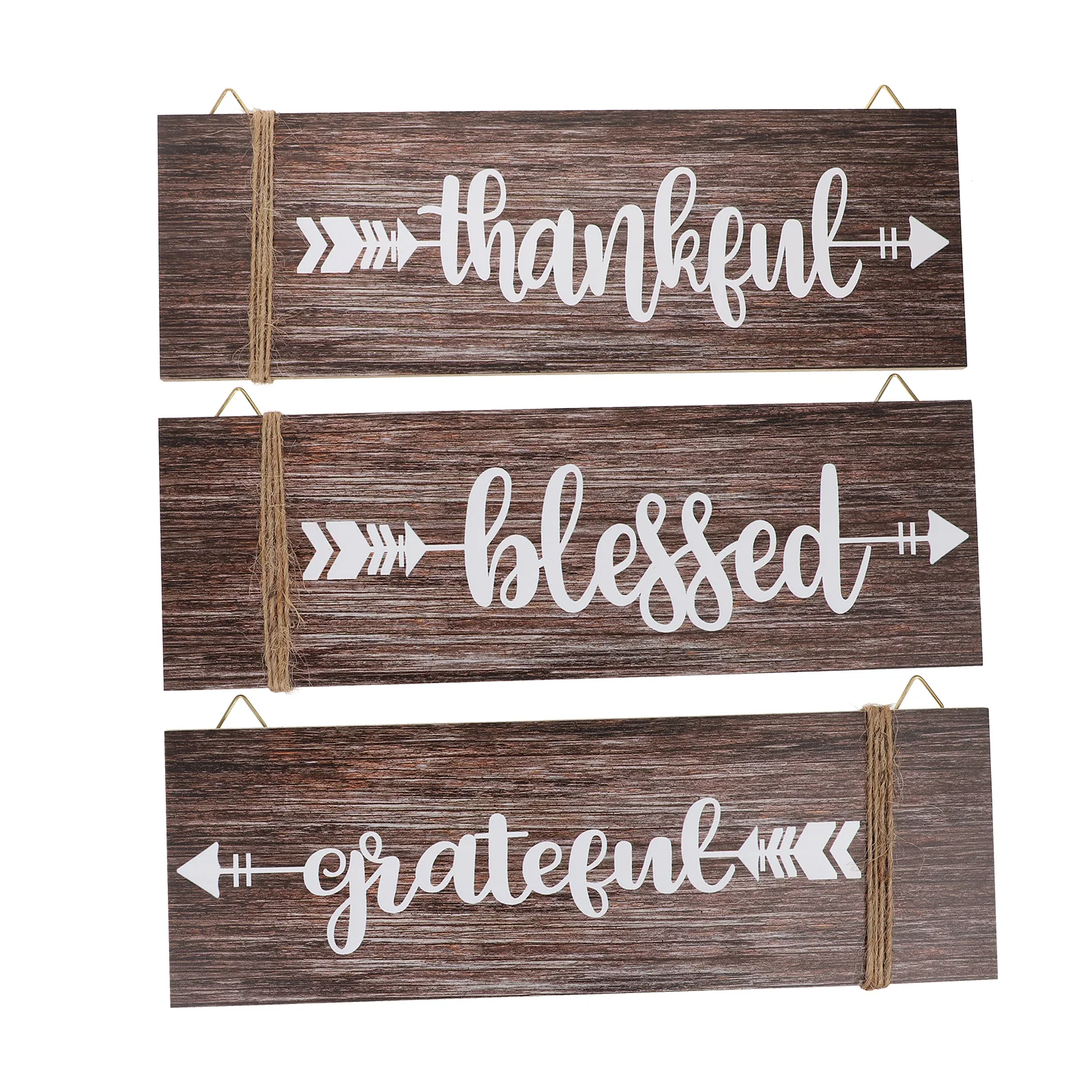 

3 Pcs Wooden Sign Decor Rustic Farmhouse Vintage Home Wall Hanging nament Pendant Kitchen Restaurant Retro Style