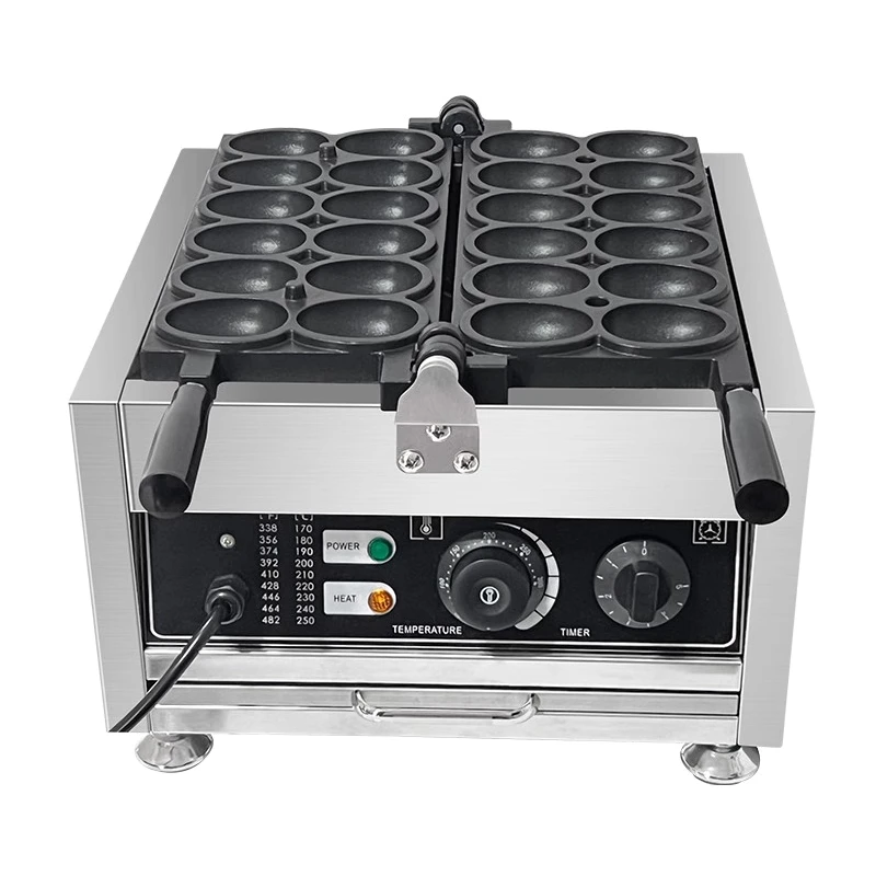 الكهربائية التجارية 12 ثقوب البيض كرة فقاعات صانع الوافل 220 فولت معدات الوجبات الخفيفة ابتسامة البيض شكل الهراء صانع