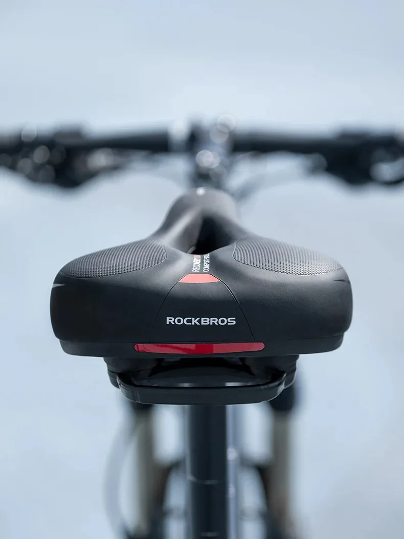 ROCKBROS Fahrradsattel Rennsattel Regenfester Stoßdämpfender Weicher Schwammsattel MTB Rennrad Zubehör – Detail 13