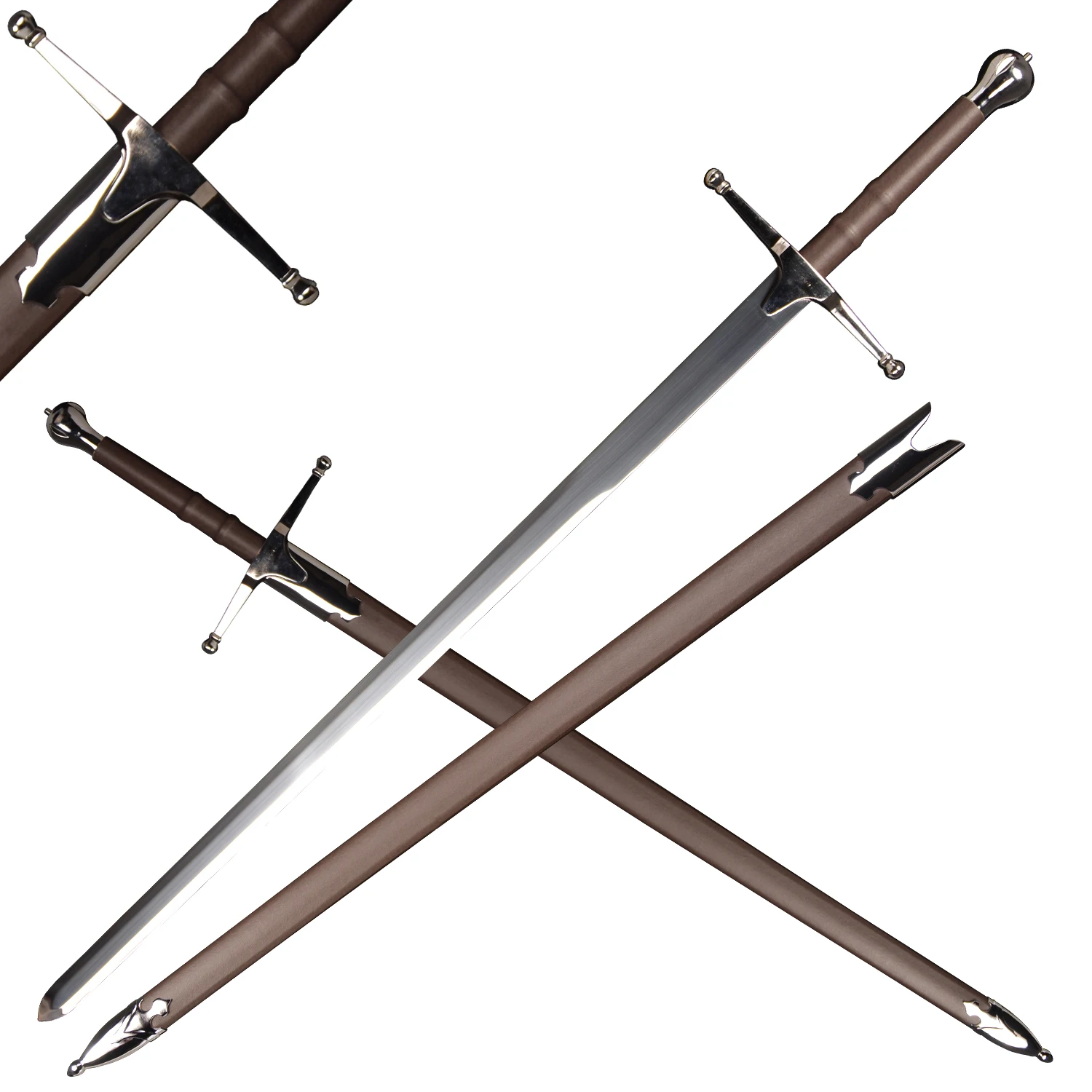 44.5in High-quality Western-style Sword/Straight Stainless Steel Blade/Knight Sword