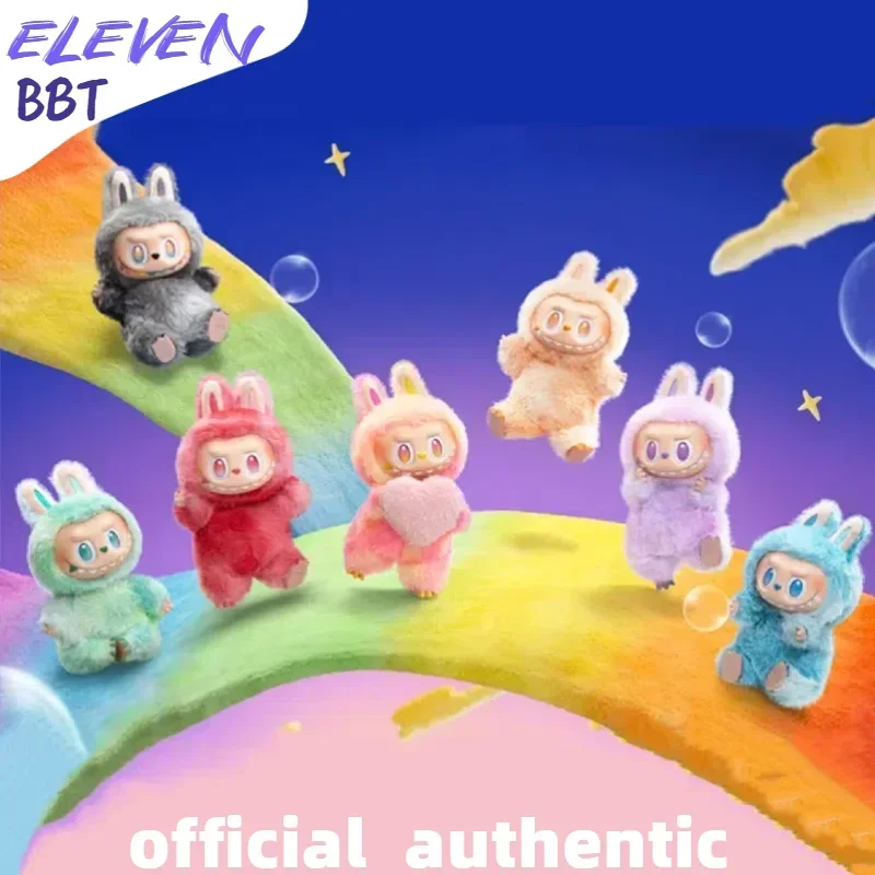 Подлинная Popmart Labubu V3 Heartbeat Macaron Have A Seat Big Into Energy Series Подвеска Кукла Декор Коллекция Брелок