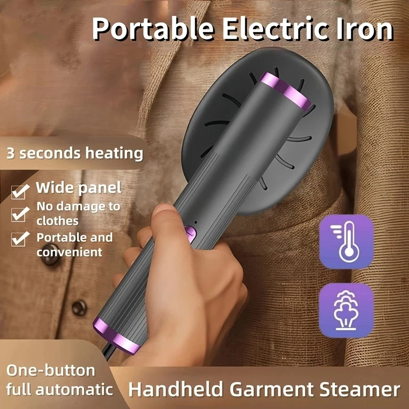 

Handheld Steamer Iron USB Portable Mini for Clothes Fast Heating Travel Garment Fabric Press Machine with Handle Home use 2025