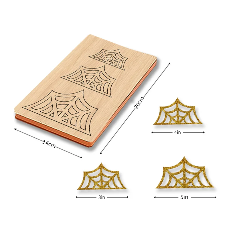 Xx186 5-inch Spider Web Mold  Wooden Cutting Dies Suitable For Most Cutting Machines