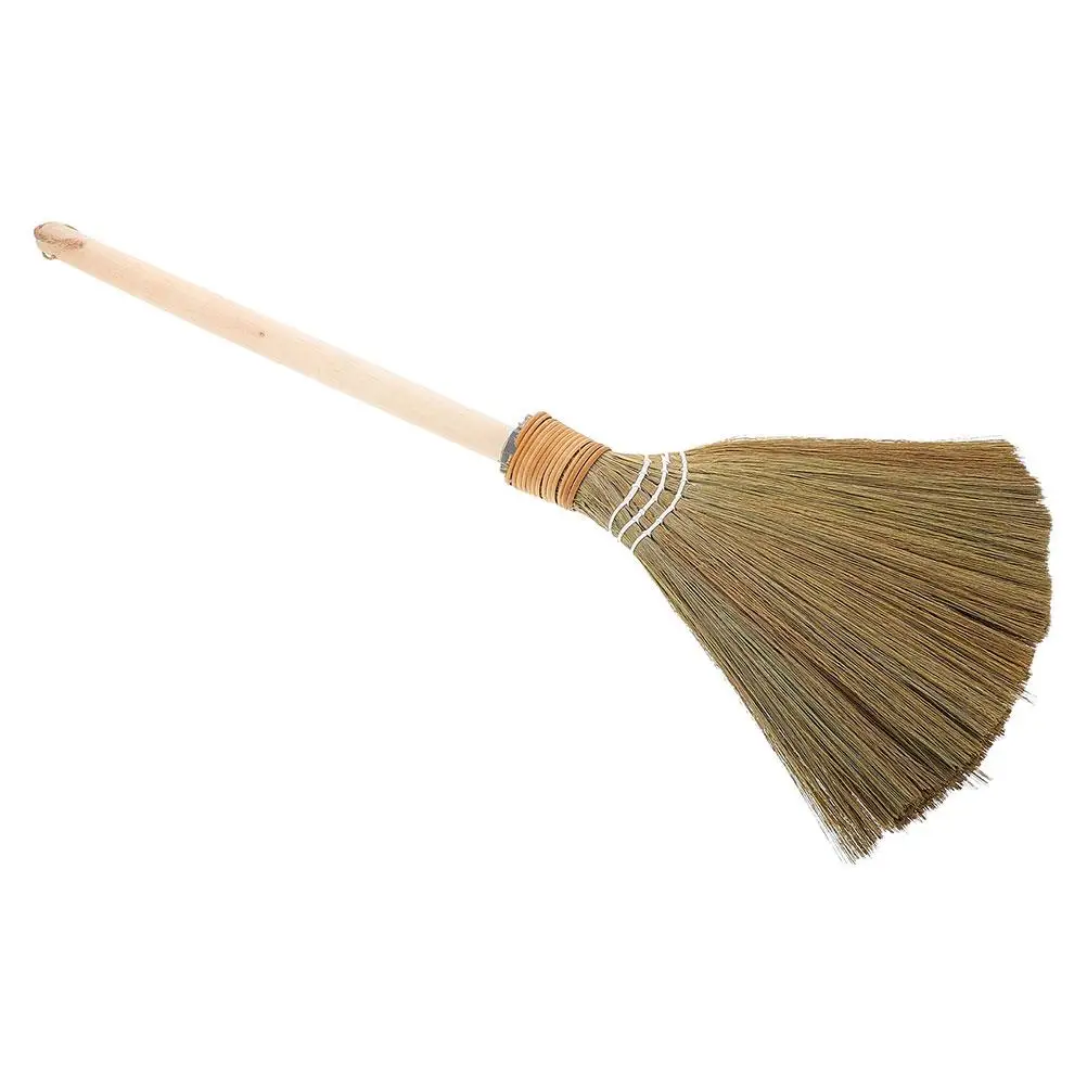 مكنسة خفق الذرة الطبيعية المصنوعة يدويًا، شعيرات ناعمة قابلة للفصل، أداة تنظيف أرضية المطبخ في غرفة المعيشة، أداة فيتنامية