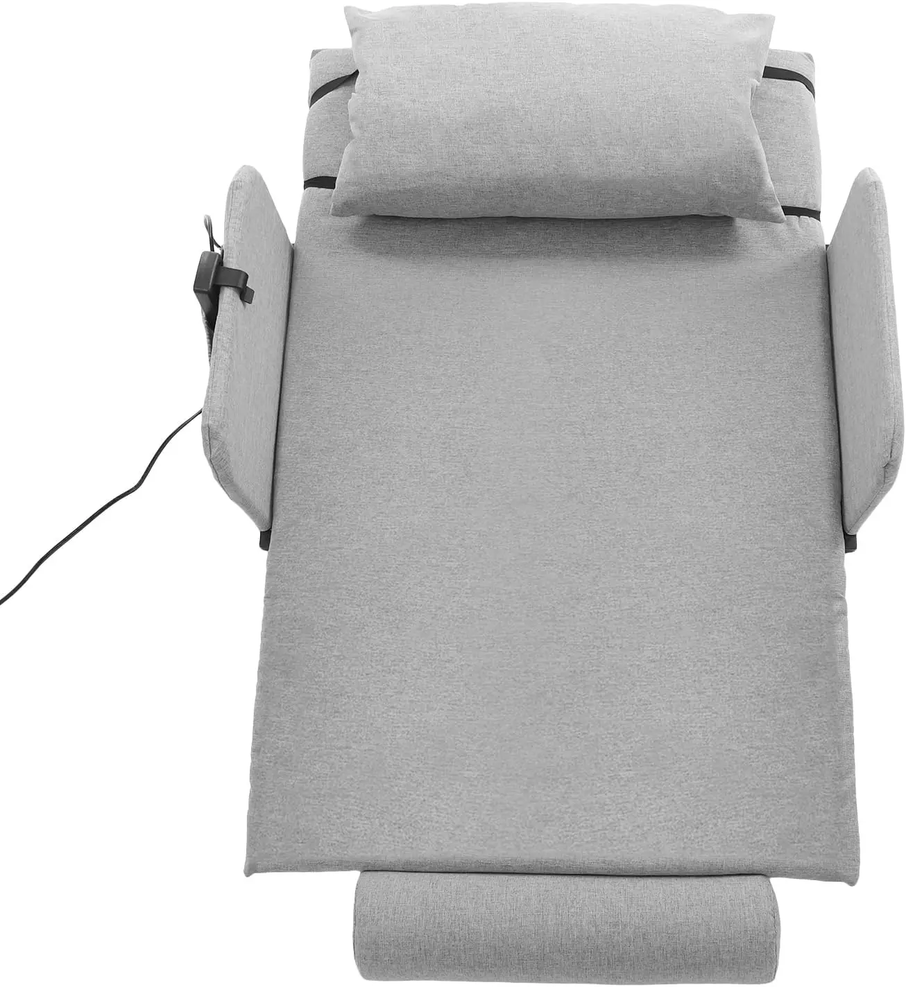 سرير كهربائي قابل للتعديل لكبار السن، 2-80 °   مسند الظهر ورفع الساق، سعة وزن 661 رطل، جهاز تحكم عن بعد، قابل للفصل والغسل