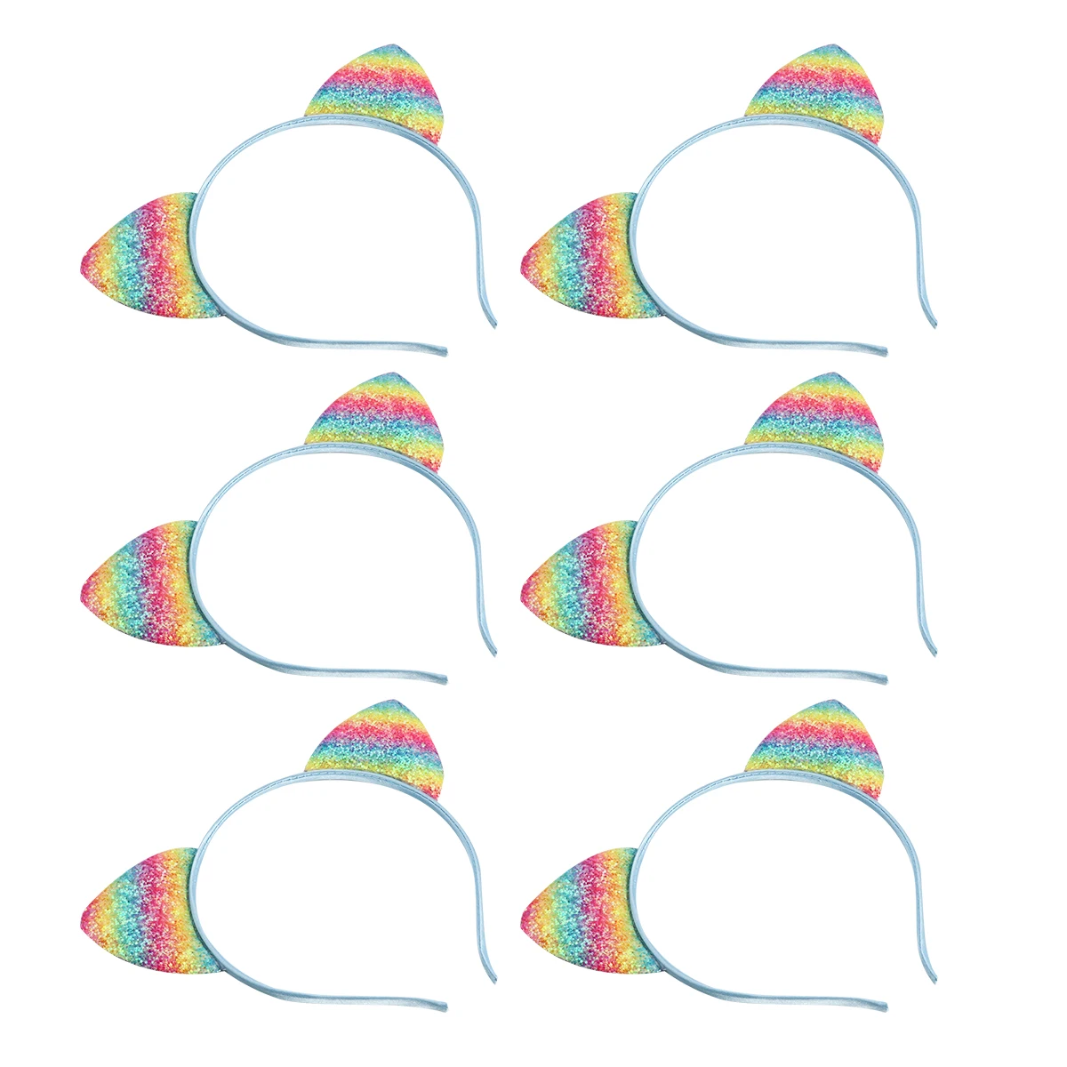 

8pcs Headb s Cat Ears Headb Ears Hair Hoop Headdress Durable Comfort Shiny Halloween Birthday