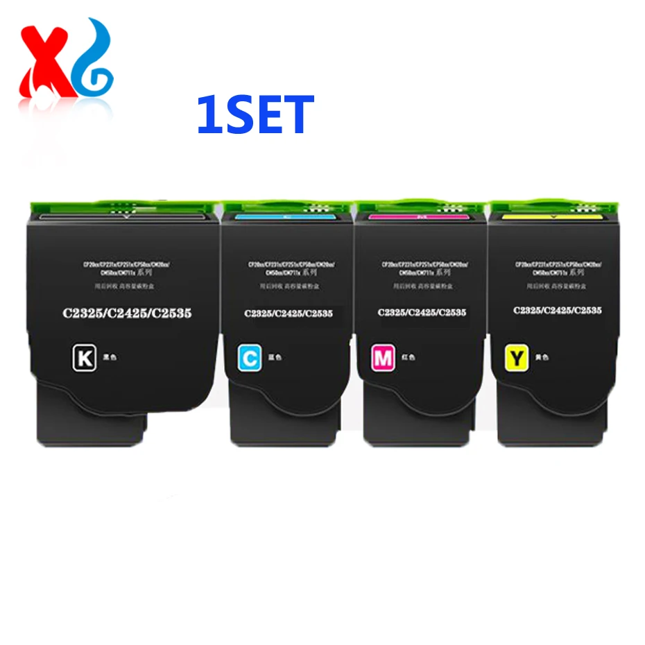 

1SET/4PCS Toner Cartridge For Lexmark C2325 MC2325 C2425 MC2425 MC2535 MC2640 with chip C232HK0 C232HC0 C232HM0 C232HY0 3K 2.3K