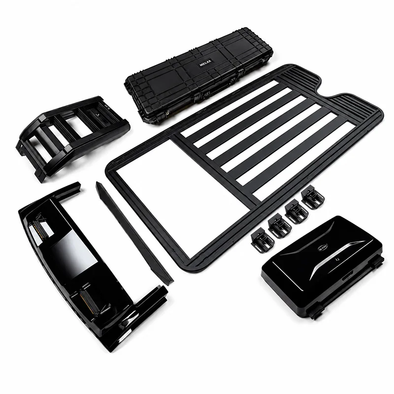 Aluminum Alloy Roof Top Luggage Rack for BJ30 Roof Rack Folding Ladder Side Box Spotlight and Modification Accessories