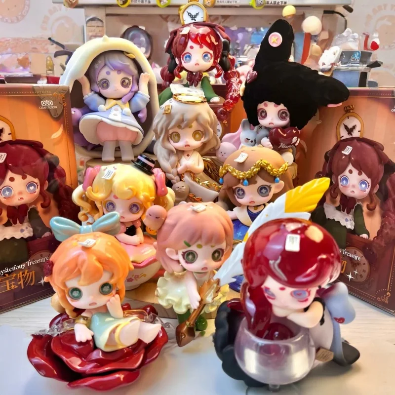 

Горячая подлинная серия Keeno 2nd Mysterious Treasure, слепая коробка, милый орнамент, игрушка, кукла, украшение для рабочего стола, милый модный подарок ручной работы