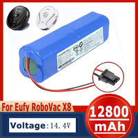 Replacement Battery for Eufy RoboVac X8 Series Robot Vacuum fits Part Number Eufy PA61 14.4V 12800mAh RoboVac X8 T226X
