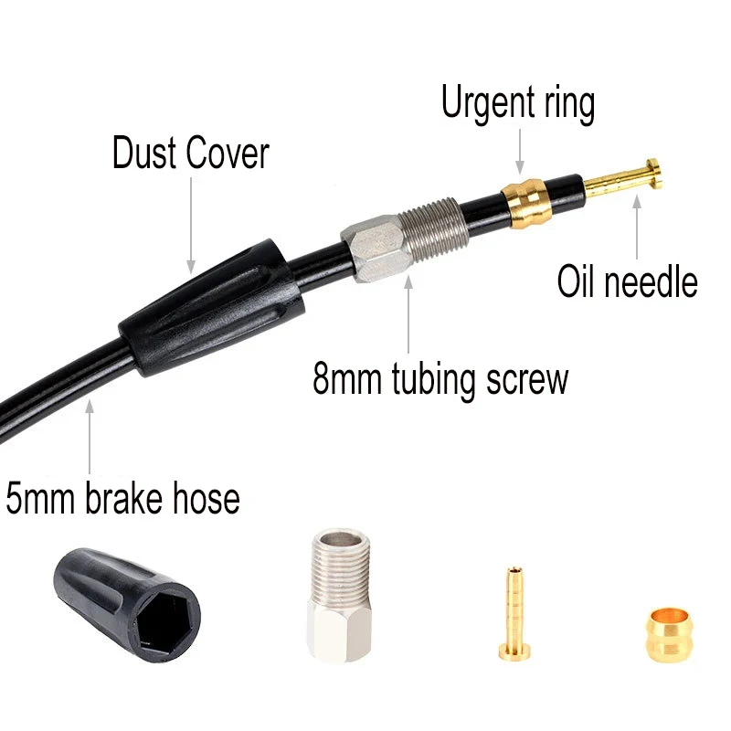 Hydraulic Disc Brake Hose Olive Connecting Insert Oil Needle Mountain Road Bicycle Bike Repair Component Tube Cable Cycling - view 3