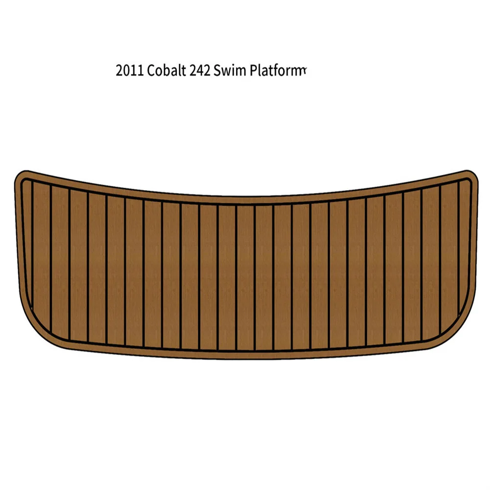 

2011 Cobalt 242 Swim Platform Step Pad Boat EVA Foam Faux Teak Deck Floor Mat SeaDek MarineMat Gatorstep Style Self Adhesive