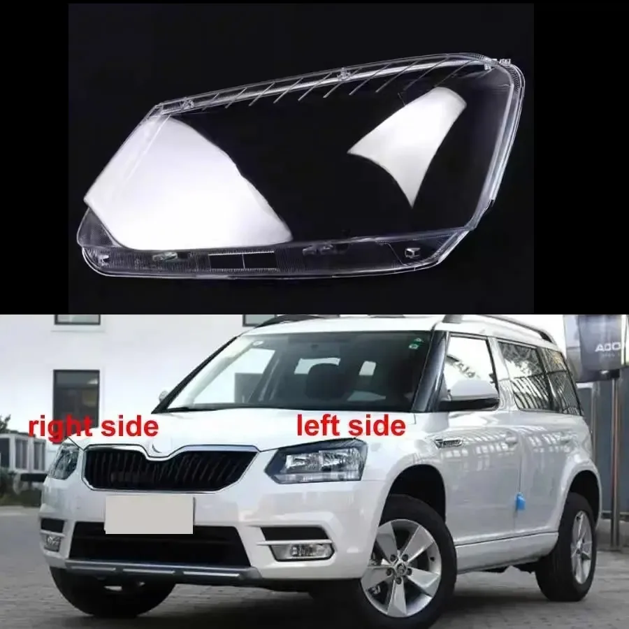 

For Skoda Yeti 2014 2015 2016 2017 Headlight Lens Cover Transparent Lampshade Headlamp Shell Plexiglass Auto Replacement Parts