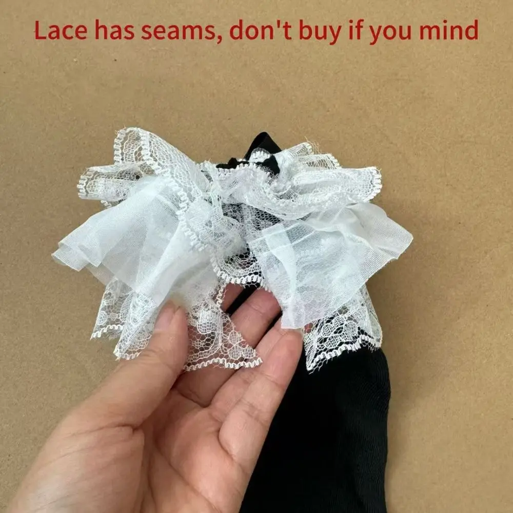 

Breathable Ballet Style Lace Leg Warmers Y2k Sweet Lolita Boots Cover Pile Socks JK Elephant Leg Socks Autumn/Winter