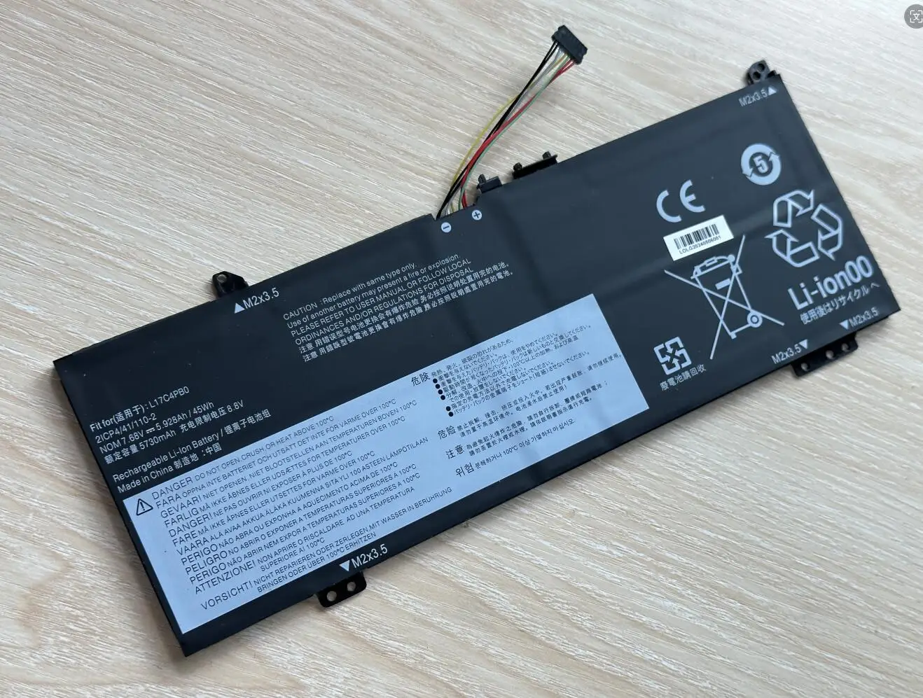 L17C4PB0 Laptop Battery For Lenovo Xiaoxin Air 14ARR 14IKBR 15ARR 15IKBR Ideapad 530s-14IKB 530s-15IKB L17M4PB0 45WH