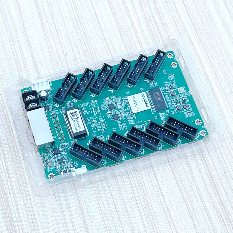 Novastar การ์ดรับสัญญาณ DH7512-S ชุดควบคุมวิดีโอติดผนังจอ LED กลางแจ้งในร่มโมดูลจอแสดงผล RGB HBU75สีเต็มรูปแบบ