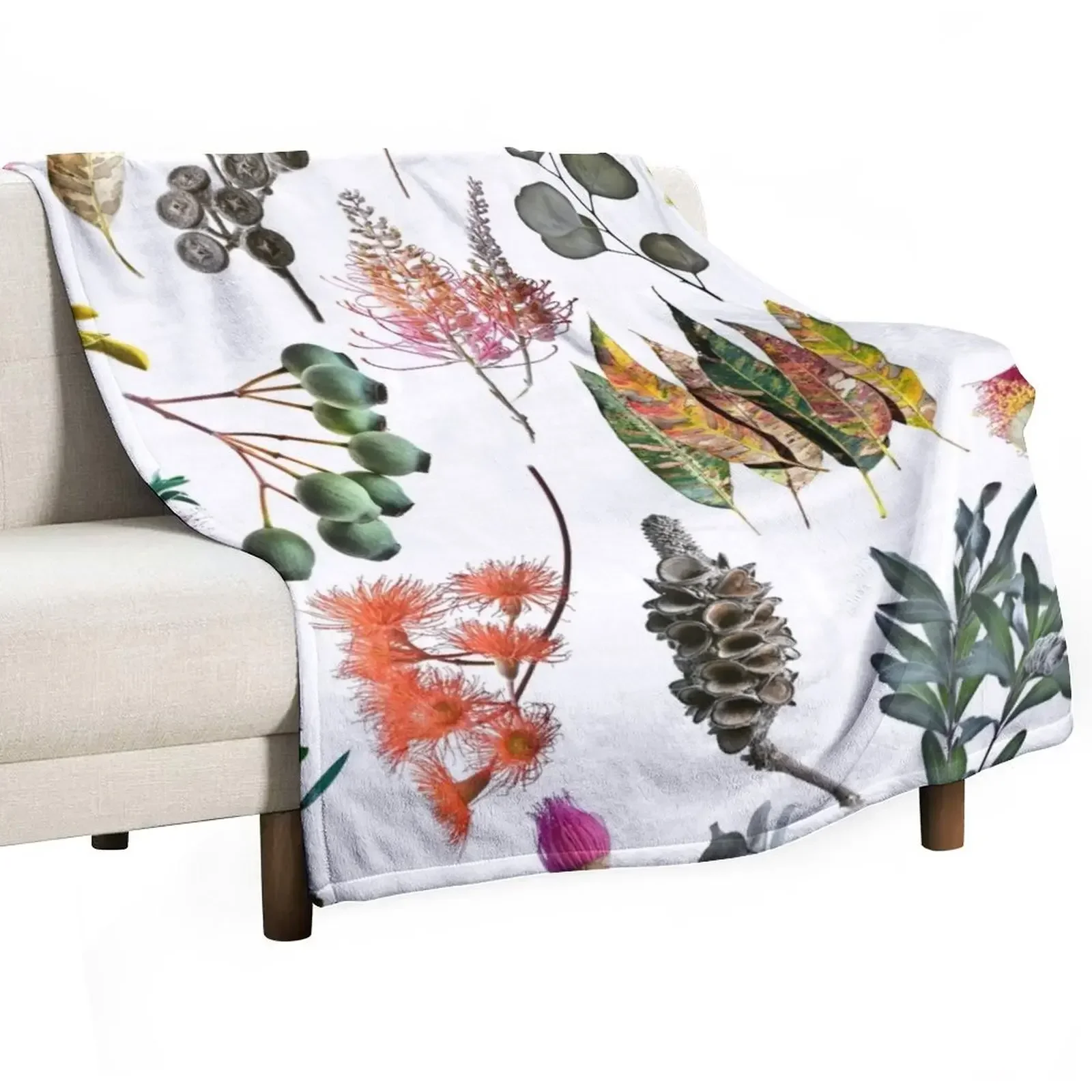 

Australian Nature Collage 2 Throw Blanket Portable Lightweight Blanket for Travel Camping