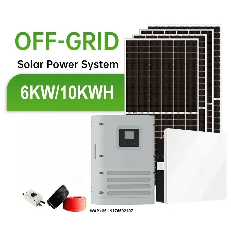 Deye Inverter Dyness Battery Trina Solar Panel 6kW Off-grid Solar System 10kWh Wholesale Complete Kit
