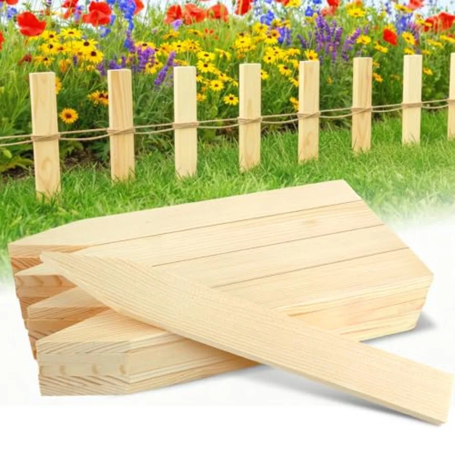 24 Pack Wooden Garden Stakes, 12