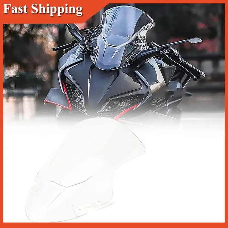 

A90E-Motorcycle Windscreen Deflector Extention Kit Windshield Fairing For CFMOTO 450 SR 450SR 450Sr 2022 2023 Parts (Black)