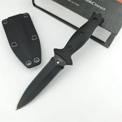 High Hardness Fixed Blade Knife Military Tactical Knife 440C Blade ABS Handle Outdoor EDC Survival Camping Hiking Hunting Tool