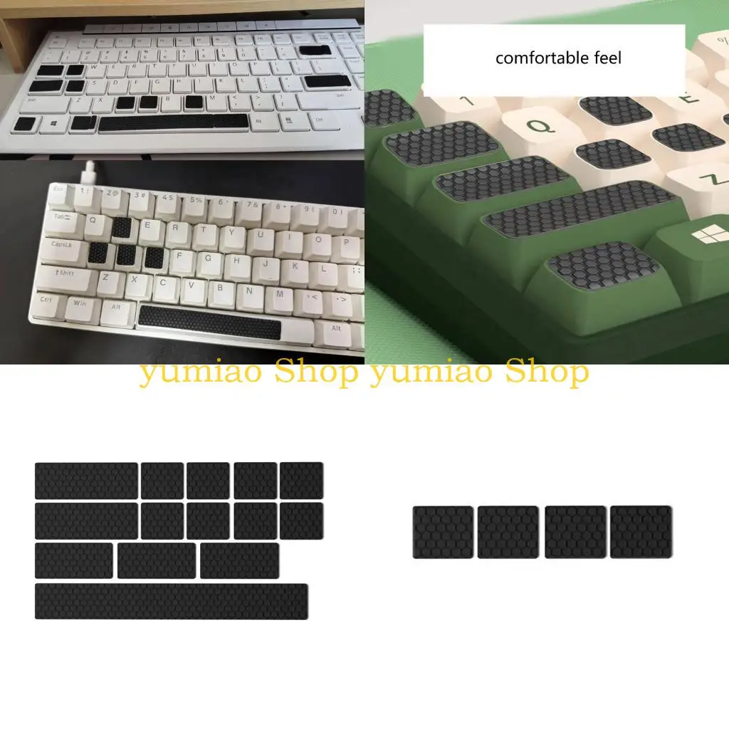 587B Silicone Keyboards Covers Noise Dampening AntiSkid Protectors for Long Use and Quiet Environment