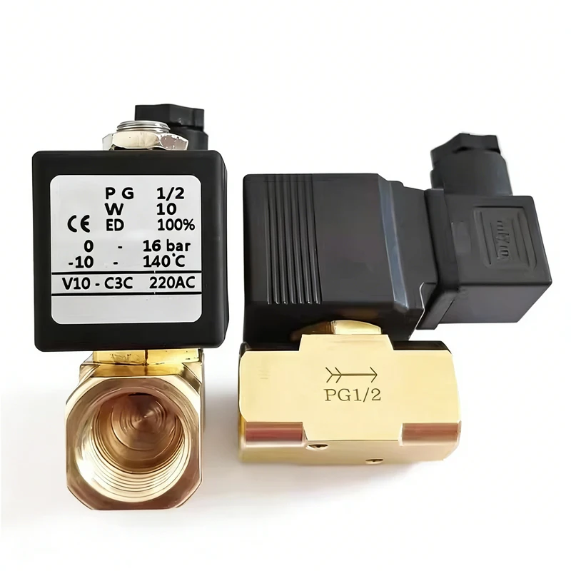 V10-C3C DC24V 220VAC Large Diameter Two-way Solenoid Valve VMI PG 3/8  1/2Solenoid Valve for Twin screw granulator